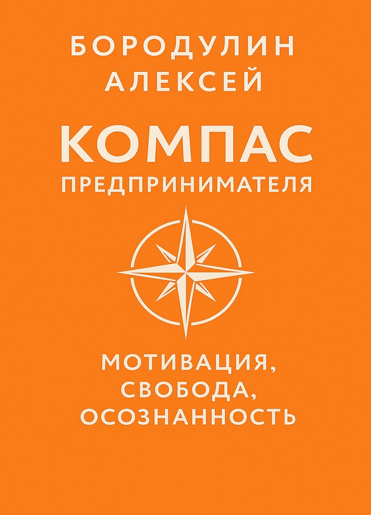Обложка книги «Компас предпринимателя: мотивация, свобода, осознанность»